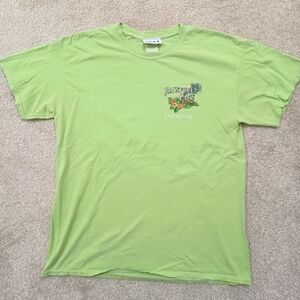 Landry's Rainforest Cafe T-shirt Lime Green Las Vegas Size L